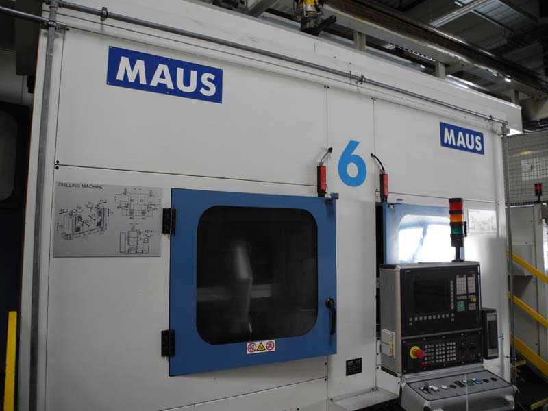 36bc08b5886761d247eb4609d4cecd16 Centre de perçage et de tournage Maus pour roues en aluminium ligne 6, utilisé