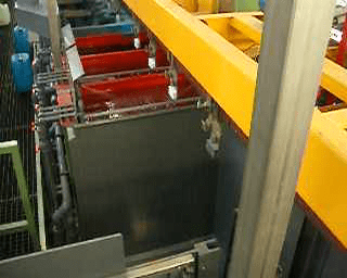 Metalchimica Impianti Système de rayonnage vertical pour la galvanoplastie, utilisé IA2514